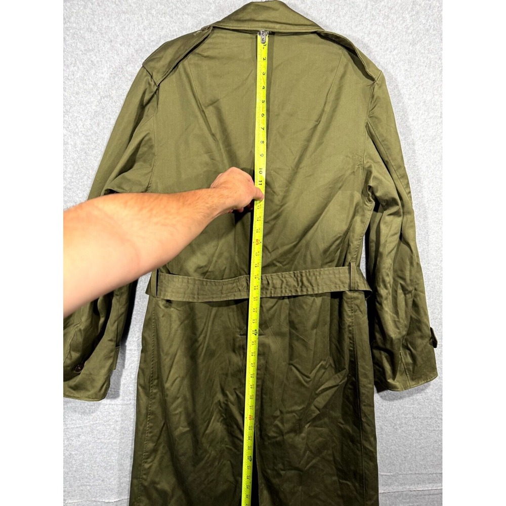 US Army War Winter Great Coat Lining OG-107 Overcoat Cotton Women Medium Green - Picture 12 of 13